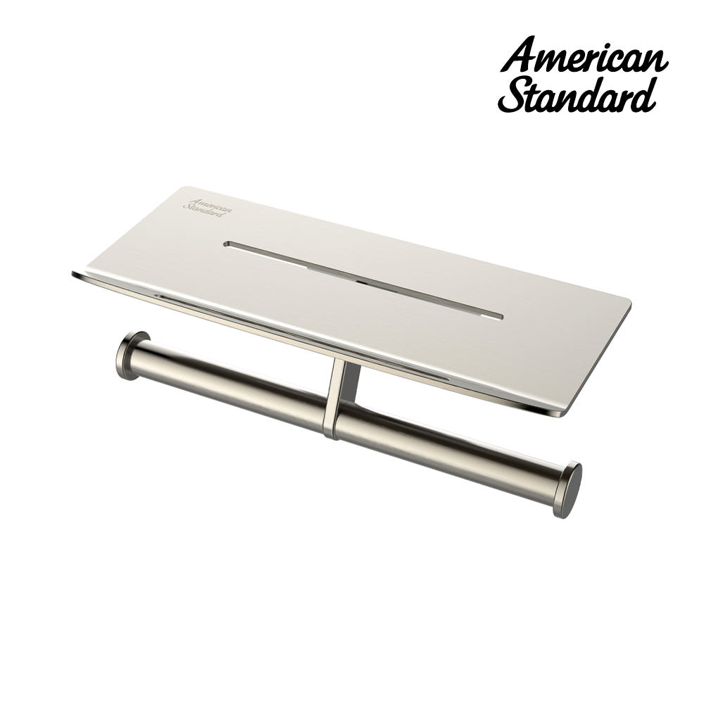 <small>FH1060</small>스테인레스 선반 이중 휴지걸이(사틴, 헤어라인)